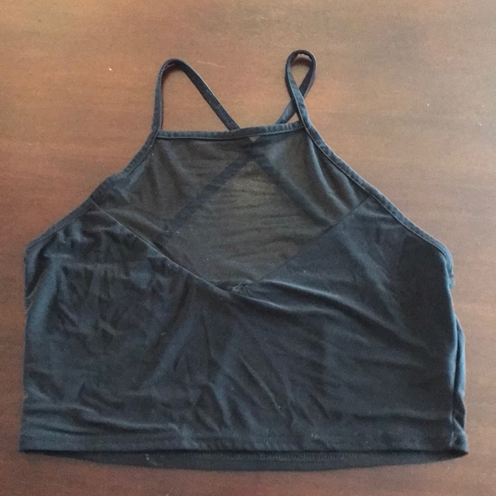 Black crop top